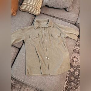 Olive Green Men's Shirt